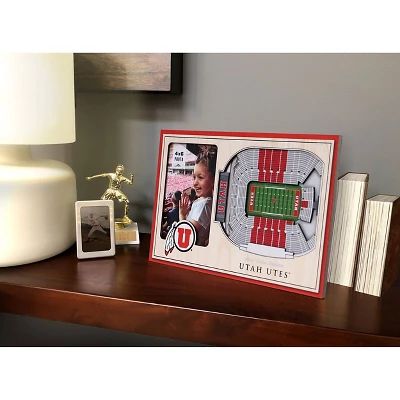 4" X 6" NCAA Utah Utes 3D StadiumViews Picture Frame 3 4" X 6" NCAA Utah Utes 3D StadiumViews Picture Frame