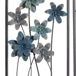 Metal Floral Wall Decor With Black Frame Set Of 2 Gray - Olivia & May -Online Home Decoration GUEST 3cac9703 648d 4a37 906e d2ace2667826