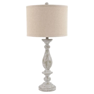 Set Of 2 Bernadate Poly Table Lamps Whitewash - Signature Design By Ashley 3 Set Of 2 Bernadate Poly Table Lamps Whitewash - Signature Design By Ashley