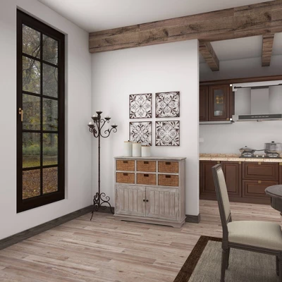 Rustic Metal Ornamental Wall Decor Set Of 4 Brown - Olivia & May 3 Rustic Metal Ornamental Wall Decor Set Of 4 Brown - Olivia & May