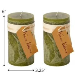 Moss Timber Pillar Candles - Set Of 2 -Online Home Decoration GUEST 42e2fb8f ea98 4b2f 8cf4 db9db1ac526b