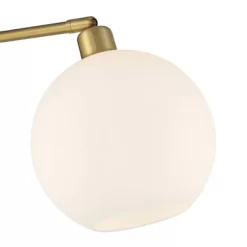 Possini Euro Design Casaba Mid Century Modern Chairside Arc Floor Lamp 64" Tall Warm Gold Adjustable Frosted Glass Shade For Living Room Reading House -Online Home Decoration GUEST 42e84cc3 fb94 4826 a3de 9d705a2ee51a