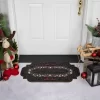 Northlight Black And Copper Reindeer "Merry Christmas" Doormat 18" X 30"