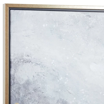 Contemporary Canvas Abstract Framed Rectangle Wall Art With Gold Frame Black - CosmoLiving By Cosmopolitan 9 Contemporary Canvas Abstract Framed Rectangle Wall Art With Gold Frame Black - CosmoLiving By Cosmopolitan - Image 7