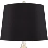 Regency Hill Luca Modern Table Lamps 25 1/2" High Set Of 2 Clear Glass With USB Charging Port Black Faux Silk Shade For Bedroom Living Room Home Desk 2 Regency Hill Luca Modern Table Lamps 25 1/2" High Set Of 2 Clear Glass With USB Charging Port Black Faux Silk Shade For Bedroom Living Room Home Desk -Online Home Decoration GUEST 449be6fa c07a 42fc b339 0d03ebfb4cbc