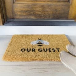 Evergreen Bee Our Guest Woven Back Indoor Outdoor Natural Coir Doormat 1'6"x2'6" Multicolored 12 Evergreen Bee Our Guest Woven Back Indoor Outdoor Natural Coir Doormat 1'6"x2'6" Multicolored -Online Home Decoration GUEST 450c6ad5 77d3 47ef bb1a f89f7f516869