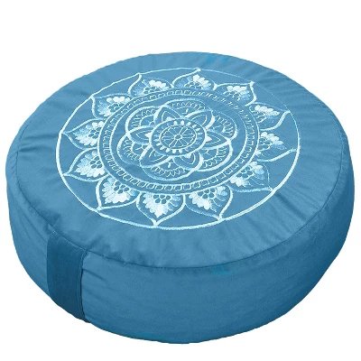 Florensi Round Meditation Cushion, Removable & Washable Velvet Cover, 100% Buckwheat Fill 7 Florensi Round Meditation Cushion, Removable & Washable Velvet Cover, 100% Buckwheat Fill - Image 5