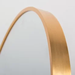 Alani Wall Mounted Round Mirror With Brushed Aluminum Frame Large Circle Mirror For Wall,Circle Bathroom Mirror-The Pop Home -Online Home Decoration GUEST 45d9b614 d7da 4cc6 a39b 18ff26ba405d