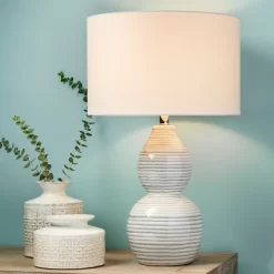 Catalina Wave Table Lamp White - Splendor Home -Online Home Decoration GUEST 476f255d 35f8 4b00 8b0d 9fbeb5eb20dd