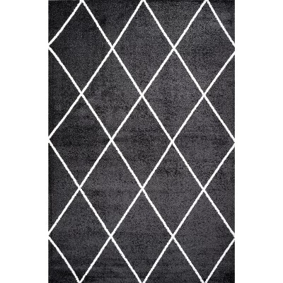 Cole Minimalist Diamond Trellis Round Area Rug - JONATHAN Y 4 Cole Minimalist Diamond Trellis Round Area Rug - JONATHAN Y - Image 2