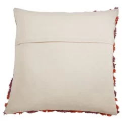 Saro Lifestyle Block Print Embroidered Floor Pillow