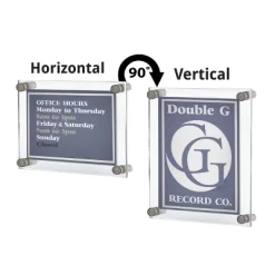 Azar Displays Floating Acrylic Wall Frame With Silver Stand Off Caps: 9" X 12" Graphic Size, Overall Frame Size: 13" X 16" -Online Home Decoration GUEST 484fa491 2f28 4d52 b771 c1d32309df79