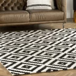 NuLOOM Kellee Hand Tufted Geometric Wool Area Rug -Online Home Decoration GUEST 4ae96a30 cb3a 4006 a787 5e1ef6e94742