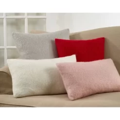 Faux Mohair Poly Filled Square Throw Pillow - Saro Lifestyle -Online Home Decoration GUEST 4b53dcf6 3eb6 4870 8653 802f7b32b6c7