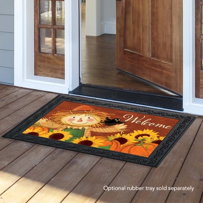 Briarwood Lane Happy Scarecrow Fall Doormat Sunflowers Autumn Indoor / Outdoor 30" X 18" 4 Briarwood Lane Happy Scarecrow Fall Doormat Sunflowers Autumn Indoor / Outdoor 30" X 18" - Image 2