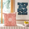 Kassidy Pillow - Blush/White - 18" X 18" - Safavieh
