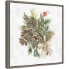 16" X 16" Holiday Spirit Pinecone Wreath By PI Studio Framed Canvas Wall Art - Amanti Art -Online Home Decoration GUEST 4e9707d4 fc02 4326 a73b 2ffa74712f94