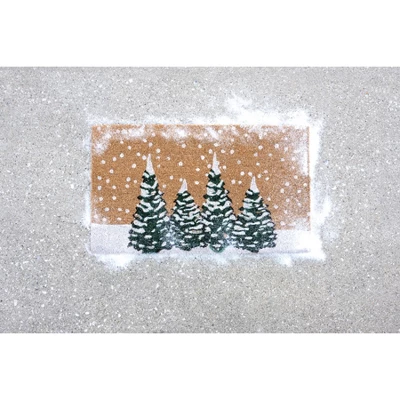 Shiraleah Winter Trees Doormat 4 Shiraleah Winter Trees Doormat - Image 2