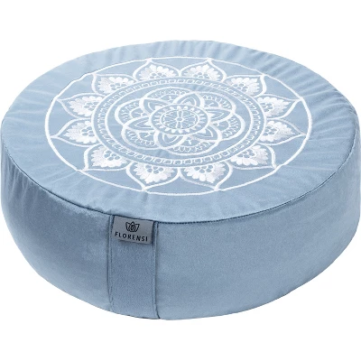 Florensi Round Meditation Cushion, Removable & Washable Velvet Cover, 100% Buckwheat Fill 12 Florensi Round Meditation Cushion, Removable & Washable Velvet Cover, 100% Buckwheat Fill - Image 10