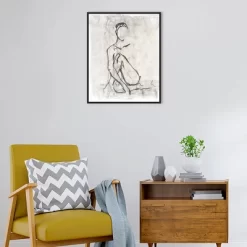 23" X 28" Embellished Contour Sketch II By Ethan Harper Framed Canvas Wall Art Print - Amanti Art -Online Home Decoration GUEST 503789a8 9b1a 4be4 8e14 02671570a96c