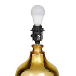 26" X 16" Glam Glass Table Lamp Gold - Olivia & May -Online Home Decoration GUEST 57906276 865e 4d05 a587 567db834c17d