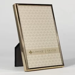 Lawrence Frames 4"W X 6"H Simply Gold Metal Picture Frame 670046