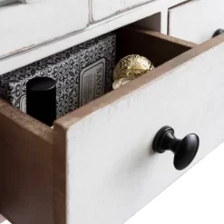 21" X 6" X 20" Hutchins Decorative Rustic Wood Wall Cabinet White - Kate & Laurel All Things Decor -Online Home Decoration GUEST 58f1e2bd 6df2 418e 8a4e 1ab323982e18