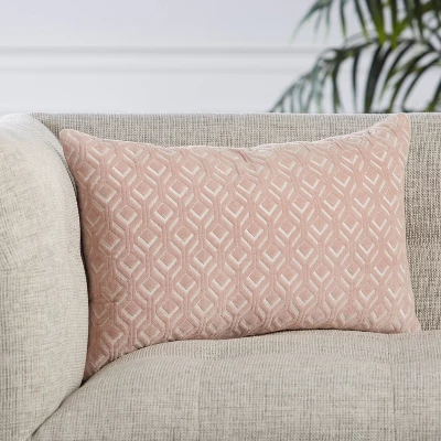 13"x21" Oversize Colinet Trellis Poly Filled Lumbar Throw Pillow - Jaipur Living 5 13"x21" Oversize Colinet Trellis Poly Filled Lumbar Throw Pillow - Jaipur Living - Image 3