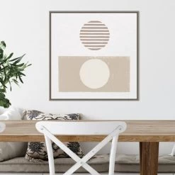 22" X 22" Reflection II Neutral By Moira Hershey Framed Canvas Wall Art Gray Wash - Amanti Art -Online Home Decoration GUEST 59547584 dc87 492d 9abe 82f98c321d26