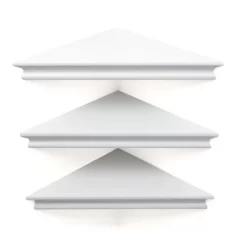 10.9" X 1.6" 3pk Providence Reilly Triangle Corner Shelf Set - Kiera Grace -Online Home Decoration GUEST 5c2604ff 1da4 4a4a 8585 253fbfb610ad