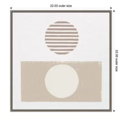 22" X 22" Reflection II Neutral By Moira Hershey Framed Canvas Wall Art Gray Wash - Amanti Art -Online Home Decoration GUEST 5ca732bf 1a93 4bed b7aa 358c37bcec9b