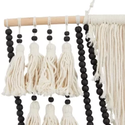 Cotton Macrame Weaved Intricately Wall Decor With Beaded Fringe Tassels - Olivia & May -Online Home Decoration GUEST 5cac369f 143d 482b b8cd e7d117f62746