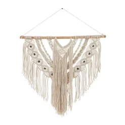 Cotton Macrame Intricately Weaved Wall Decor With Beaded Fringe Tassels - Olivia & May -Online Home Decoration GUEST 5d42948c 95d3 43a7 8359 a1be124590a4