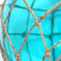 Buoy Netted Coastal Ocean Sea Glass Pendant With Natural Rope Aqua - Elegant Designs -Online Home Decoration GUEST 5f08d039 3f47 477d b01b 14fdced9b096