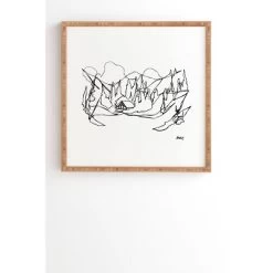 Jessa Gilbert Cozy Winter Cabin Bamboo Framed Wall Art - Deny Designs -Online Home Decoration GUEST 5f1beb74 2ce5 45ff ad08 2adedf893da5