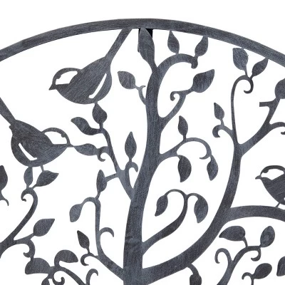 Metal Bird Wall Decor With Cutout Designs Dark Gray - Olivia & May 5 Metal Bird Wall Decor With Cutout Designs Dark Gray - Olivia & May - Image 3