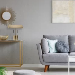 16" 2-Light Blake Table Lamp Matte Brass - Globe Electric