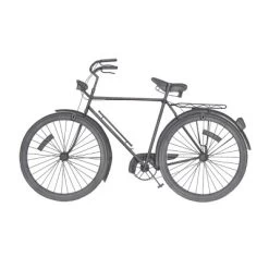 24" X 39" Metal Bike Wall Decor With Seat And Handles Red - Olivia & May -Online Home Decoration GUEST 60d69e51 e3b6 4092 8204 309ad503b7c5