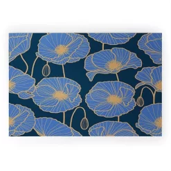 Emanuela Carratoni Moody Blue Garden Welcome Mat - Deny Designs -Online Home Decoration GUEST 60e4f7e1 a47d 4b0f 9267 92bb4c6b24a3