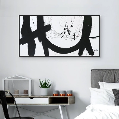 24" X 48" Balanced By Dan Houston Framed Canvas Art Print - Masterpiece Art Gallery 4 24" X 48" Balanced By Dan Houston Framed Canvas Art Print - Masterpiece Art Gallery - Image 2