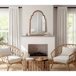 24" X 36" Hogan Arch Wall Mirror Rustic Brown - Kate & Laurel All Things Decor -Online Home Decoration GUEST 62d015a9 a2c7 438d 9ec6 e22afebea7b4