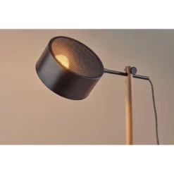 Dylan Floor Lamp Natural Wood/Black - Adesso -Online Home Decoration GUEST 62e2fbdb c937 48ab b60e 618d1f74f2e3
