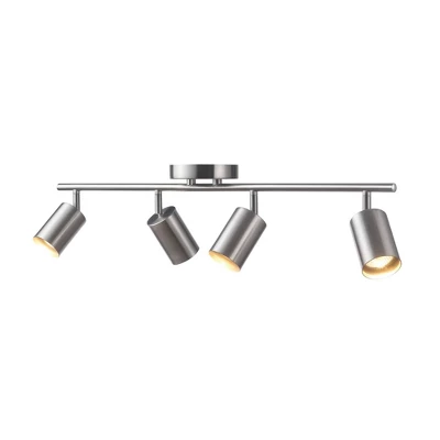 Pratt 4-Light Brushed Nickel Finish Track Lighting - Globe Electric 6 Pratt 4-Light Brushed Nickel Finish Track Lighting - Globe Electric - Image 4