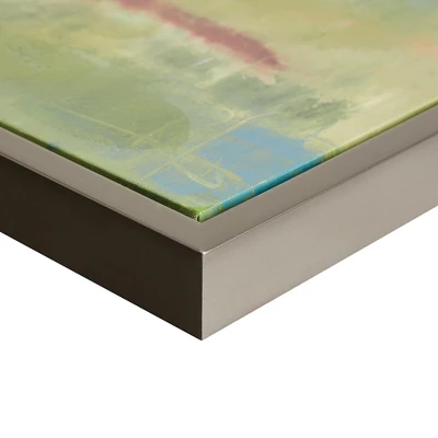 40.5" X 30.5" Morning Fields Green Hand Embellished Framed Canvas Blue 5 40.5" X 30.5" Morning Fields Green Hand Embellished Framed Canvas Blue - Image 3