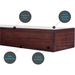 Austin Floating Wood Mantel Shelf Pine Wood Rustic Shelf | Mantels Direct -Online Home Decoration GUEST 65bcb225 8942 4848 88ce b08fc52df298