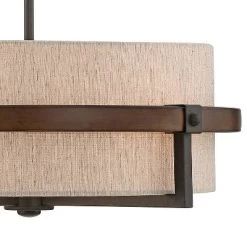 Possini Euro Design Bronze Wood Finish Pendant Chandelier 22" Wide Rustic Farmhouse Tan Fabric Drum 4-Light Fixture For Dining Room House 10 Possini Euro Design Bronze Wood Finish Pendant Chandelier 22" Wide Rustic Farmhouse Tan Fabric Drum 4-Light Fixture For Dining Room House -Online Home Decoration GUEST 67c4f67c 75ce 4999 a6eb 25ab95c79eb9