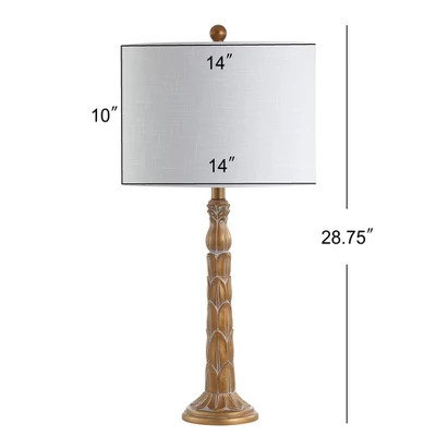 28.7" Blanche Resin Table Lamp (Includes LED Light Bulb) Gold - JONATHAN Y 5 28.7" Blanche Resin Table Lamp (Includes LED Light Bulb) Gold - JONATHAN Y - Image 3