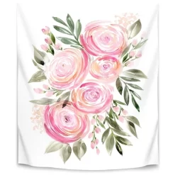 Watercolor Ranunculus In Pink By Blursbyai Wall Tapestry - Americanflat -Online Home Decoration GUEST 692c8cf7 656a 4dd2 a44c c959fe10189f