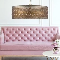 23.5" 3-Light Bryar Chandelier Brass/Crystal - River Of Goods -Online Home Decoration GUEST 69f7d56e e1b2 4e59 8a88 098660930621