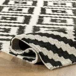 NuLOOM Kellee Hand Tufted Geometric Wool Area Rug -Online Home Decoration GUEST 6b4ce2e9 bcea 4afb 955e faeb9da7ed1f